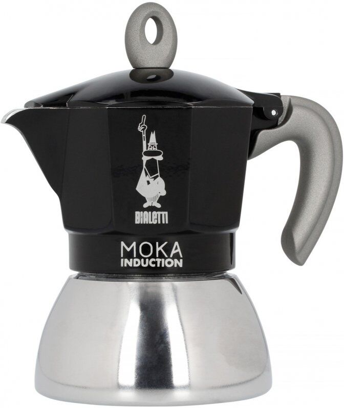 Bialetti Moka Induction Black 4 kupin mutteripannu Bialetti Moka Induction Black 4 kupin mutteripannu