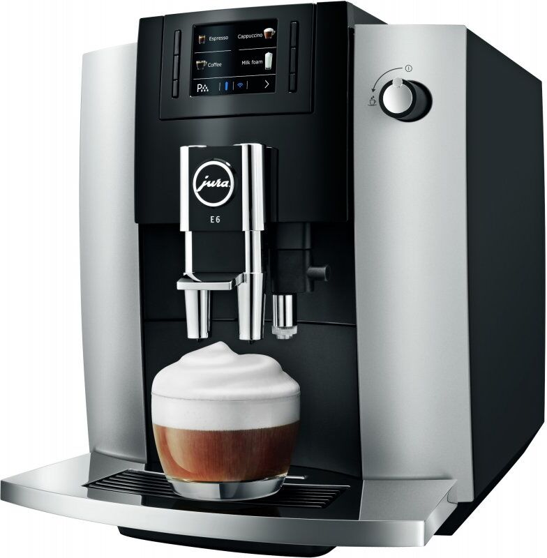 Jura E6 (EB) kahviautomaatti. Platin Jura E6 (EB) kahviautomaatti. Platin