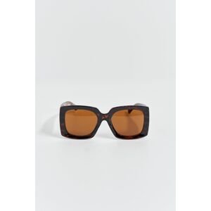 Gina Tricot - Large square sunglasses - Aurinkolasit - Brown - ONESIZE - Female - Brown - Female