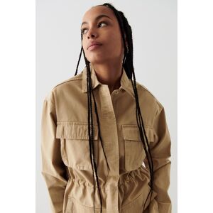 Gina Tricot - Cargo twill jacket - takit - Beige - XS/S - Female - Beige - Female
