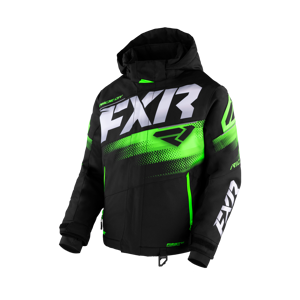 Lasten Takki FXR Boost Snow Lime-Musta