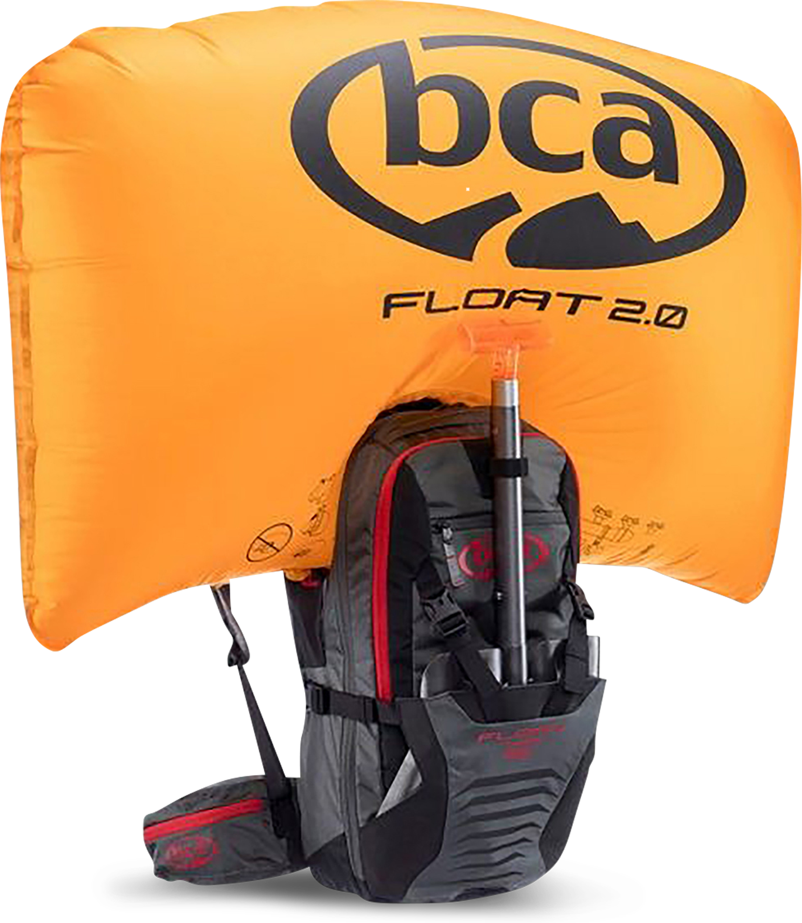 BCA - Backcountry Access Ilmatyyny BCA Float 25 Turbo Avalanche Harmaa-Musta-Punainen