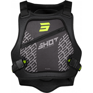 Shot Race Gear Suojaliivi Shot Fighter Flex Musta-Neonkeltainen