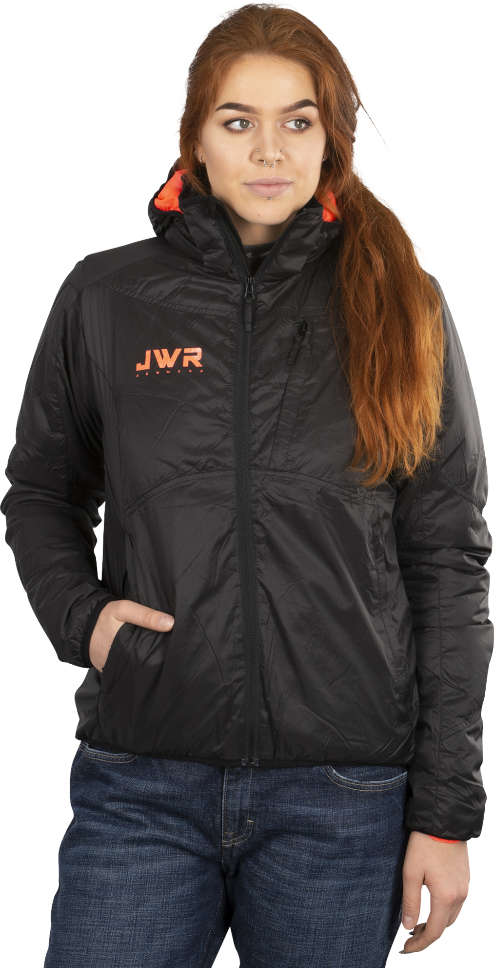 JETHWEAR Naisten Takki Jethwear Cruiser Musta-Koralli JETHWEAR Naisten Takki Jethwear Cruiser Musta-Koralli