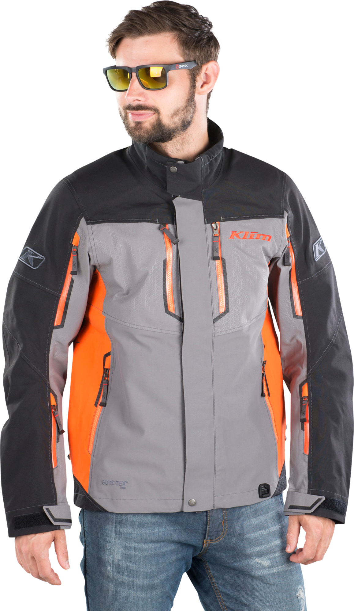 KLIM Takki Klim Valdez Parka Harmaa-Oranssi KLIM Takki Klim Valdez Parka Harmaa-Oranssi
