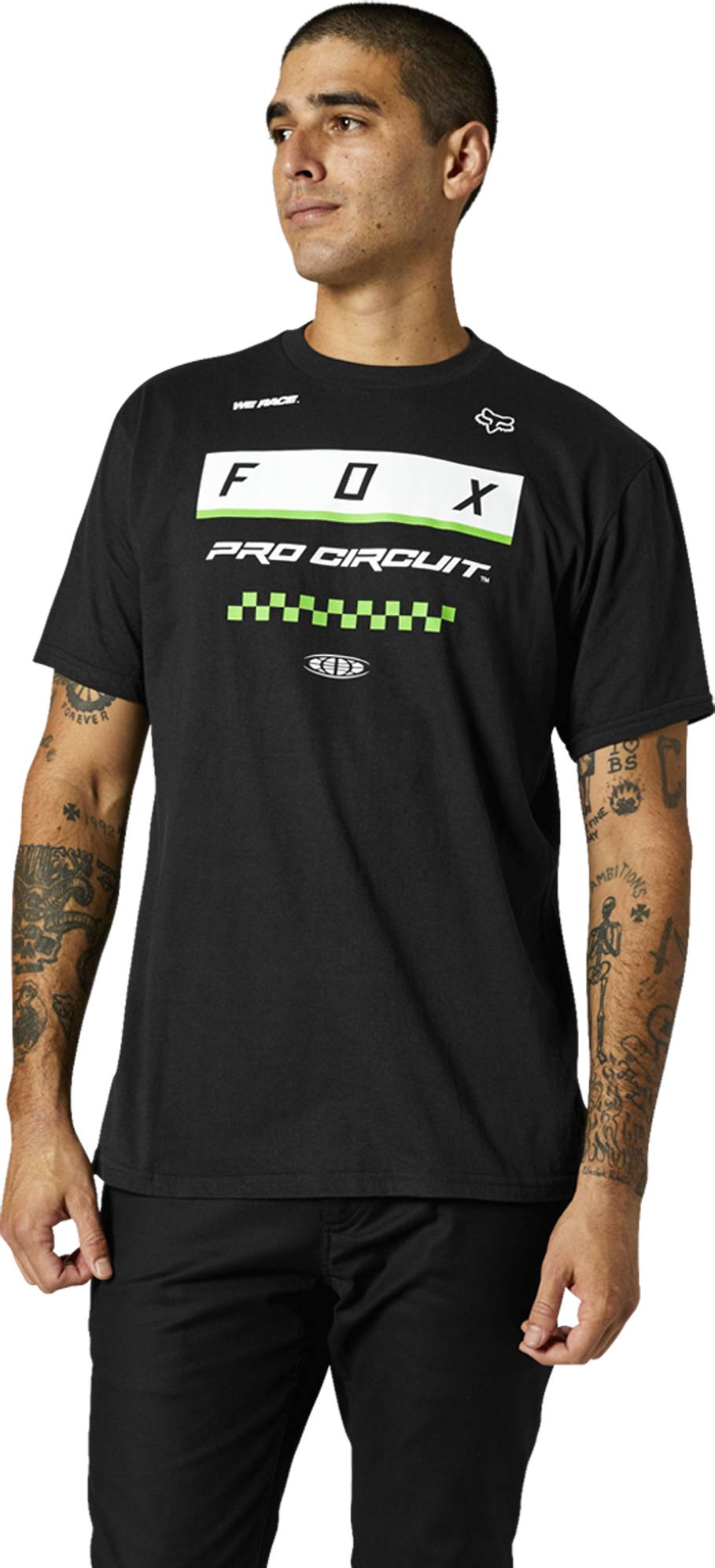 FOX T-Paita FOX Racing Pro Circuit Block Musta