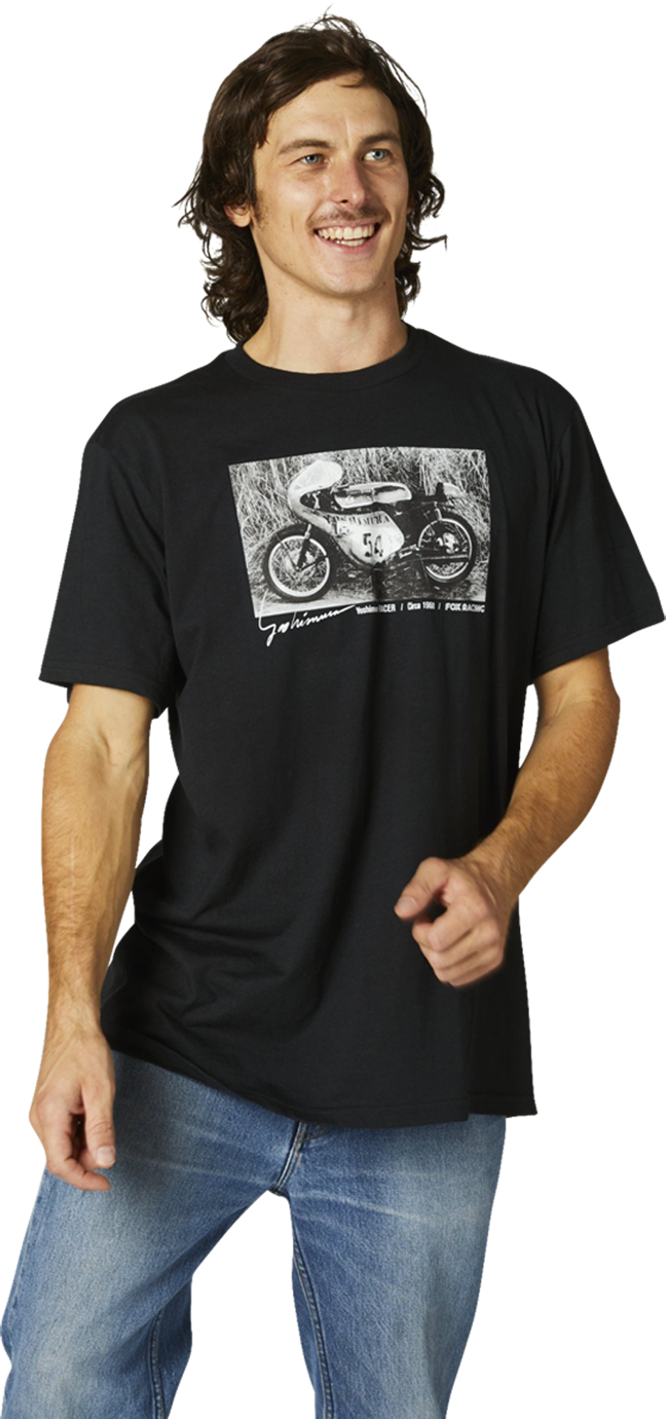 FOX T-Paita FOX Racing Yoshimura Racer Musta FOX T-Paita FOX Racing Yoshimura Racer Musta