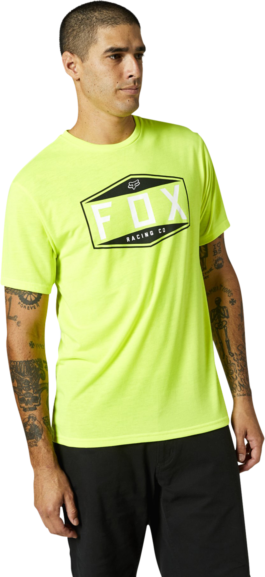 FOX T-Paita FOX Racing Emblem Tech Keltainen FOX T-Paita FOX Racing Emblem Tech Keltainen