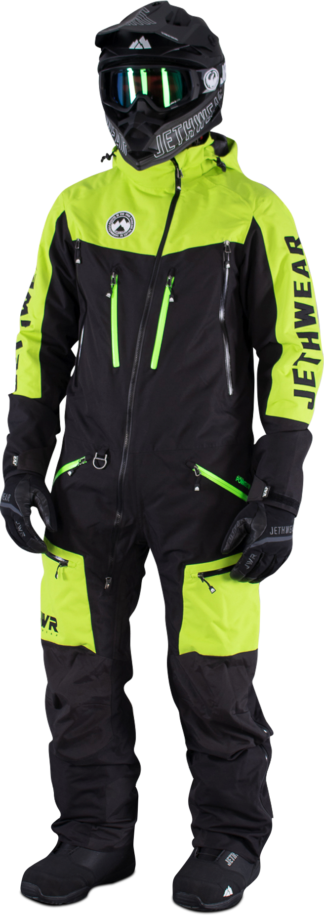 JETHWEAR Haalari Jethwear Freedom Musta-Vihreä JETHWEAR Haalari Jethwear Freedom Musta-Vihreä