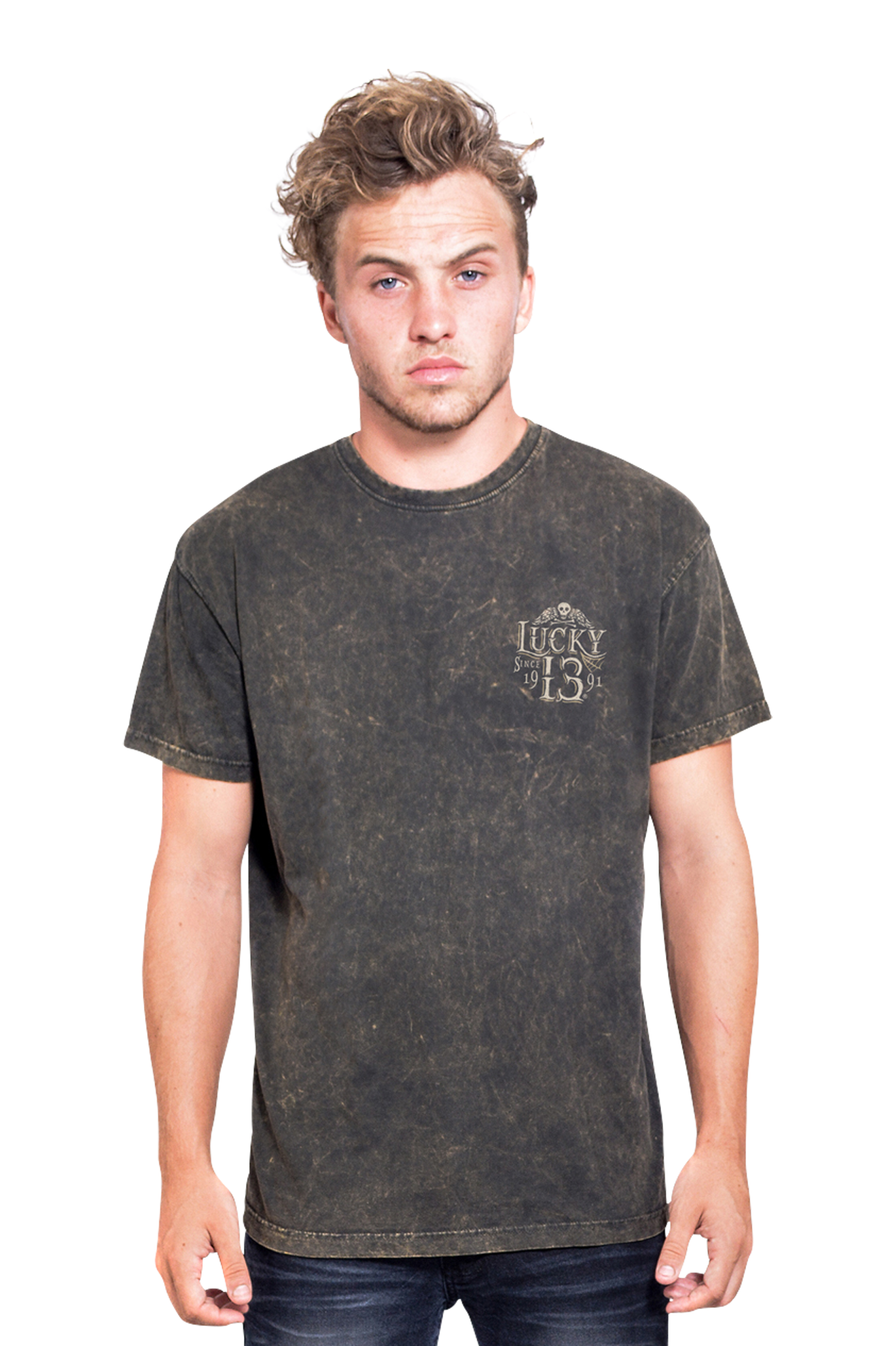 Lucky 13 T-Paita Lucky 13 Dead Skull Pesty Ruskea Lucky 13 T-Paita Lucky 13 Dead Skull Pesty Ruskea