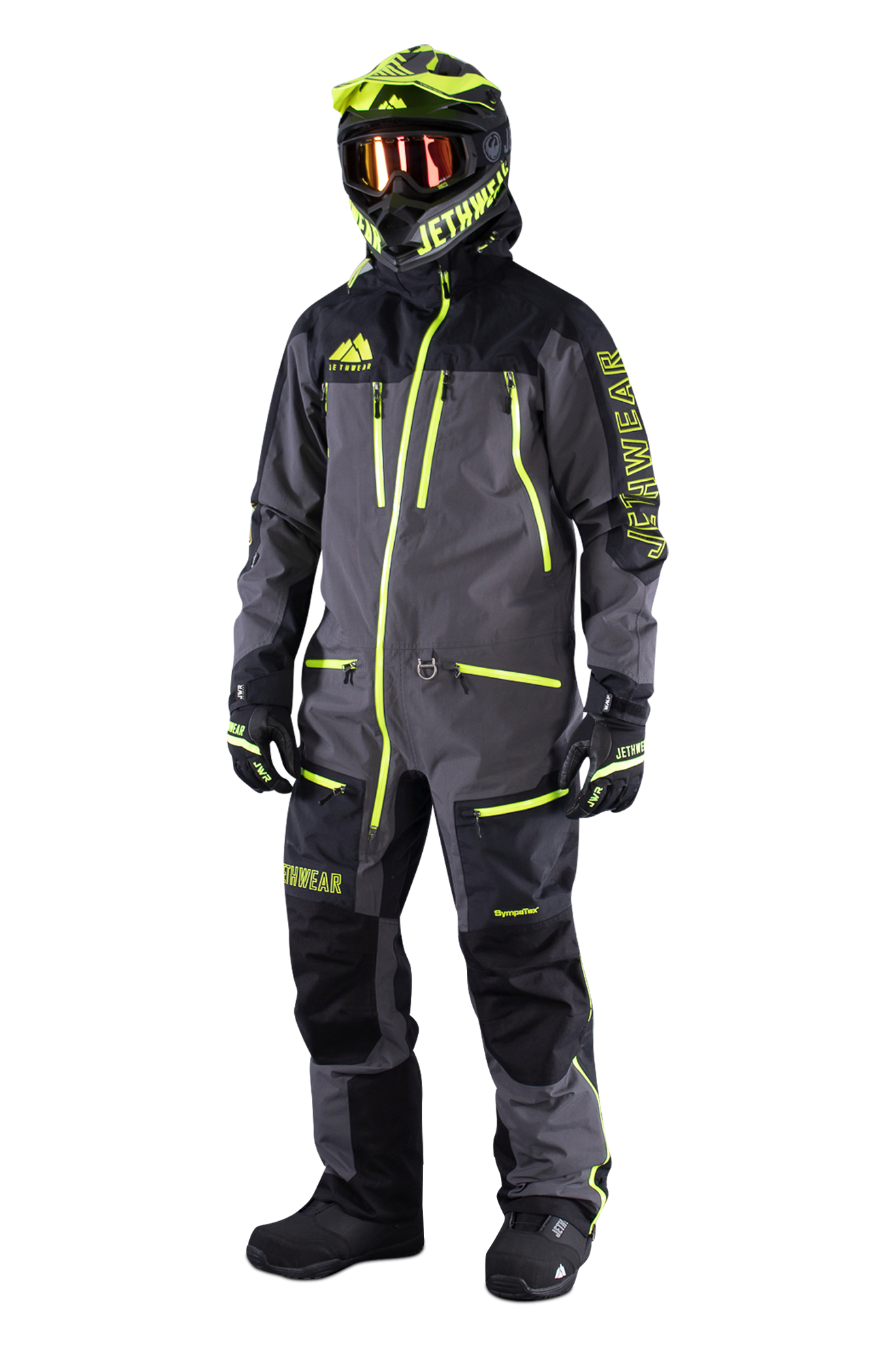 JETHWEAR Haalari Jethwear Endurance Musta-Harmaa JETHWEAR Haalari Jethwear Endurance Musta-Harmaa