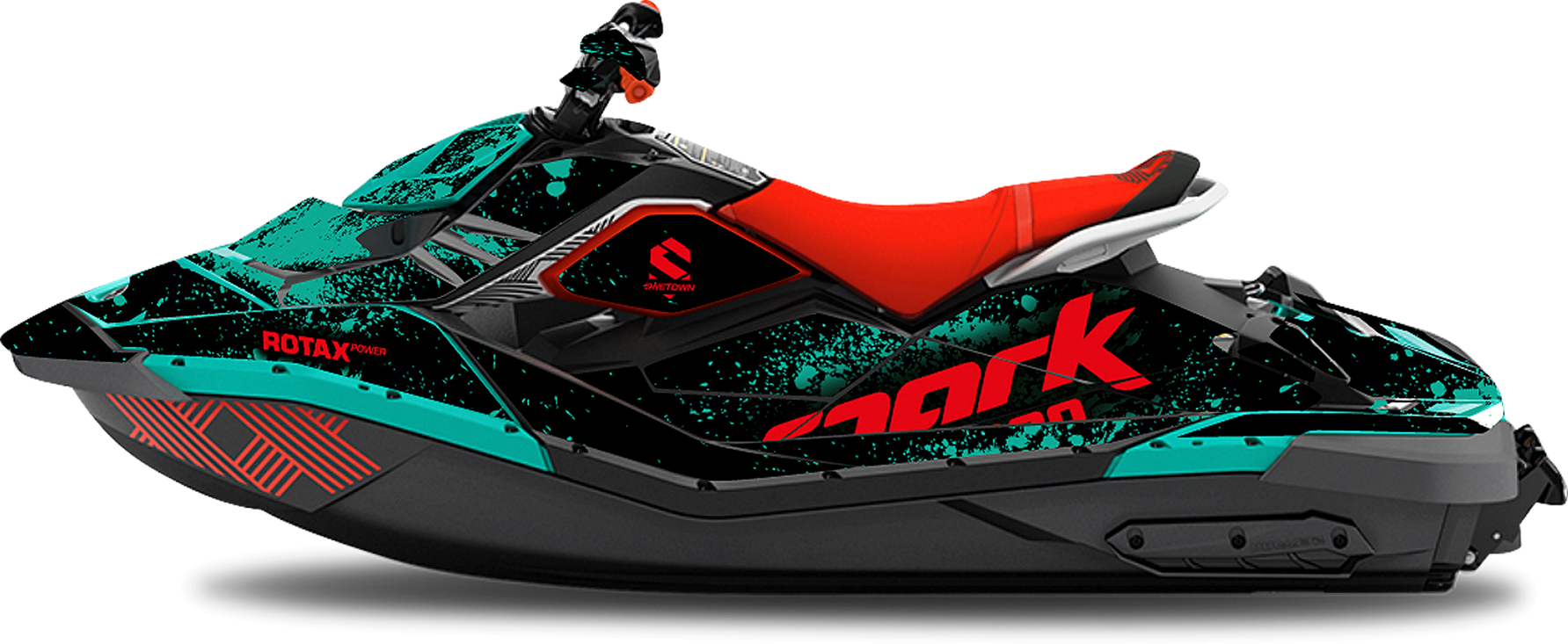 SWETOWN Tarrasarja SweTown Sea-Doo Spark Cipher Turkoosi-Punainen SWETOWN Tarrasarja SweTown Sea-Doo Spark Cipher Turkoosi-Punainen