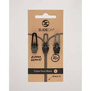 ZlideOn 3-Pack Zippers Black L - Harmaa - Size: 46 48 50 52 54 - Gender: men