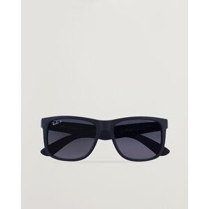 Ray Ban 0RB4165 Justin Polarized Wayfarer Sunglasses Black/Grey - Ruskea - Size: One size - Gender: men