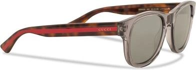 Gucci GG0003S Sunglasses Grey/Avana/Silver