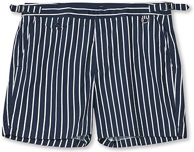 Ralph Lauren Riviera Swim Trunks  Navy/White