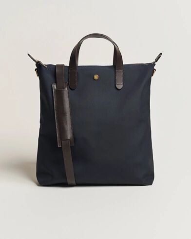Mismo M/S Nylon Shopper Bag Navy/Dark Brown