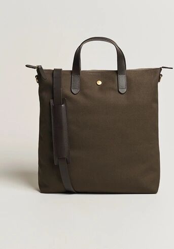 Mismo M/S Canvas Shopper Army/Dark Brown