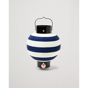 Beams Japan Striped Paper Lantern Indigo - Valkoinen - Size: One size - Gender: men