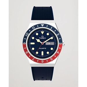 Timex Q Diver 38mm Rubber Strap Blue/Red - Beige - Size: UK38 - EU48 UK40 - EU50 UK42 - EU52 UK44 - EU54 UK46 - EU56 - Gender: men