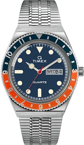 Timex Q Reissue 1979 Blue/Orange