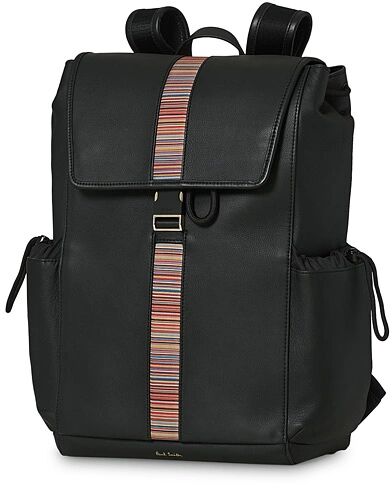 Paul Smith Leather Backpack Black Multi