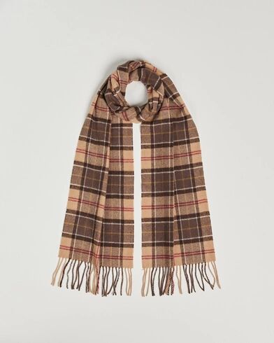 Barbour Tartan Lambswool Scarf Muted