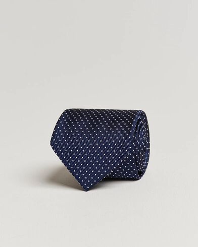 Amanda Christensen Micro Dot Classic Tie 8 cm Navy/White