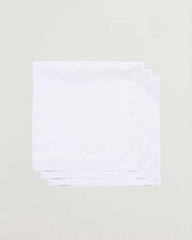 Amanda Christensen 3-Pack Cotton Pocket Square White