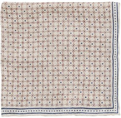 Brunello Cucinelli Dotted Pocket Square Beige