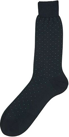 Bresciani Cotton Dot Short Socks Dark Green