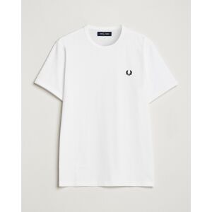 Fred Perry Ringer Crew Neck Tee White - Musta - Size: 3 - S 4 - M 5 - L 6 - XL 7 - XXL 8 - XXXL 2 - XS - Gender: men