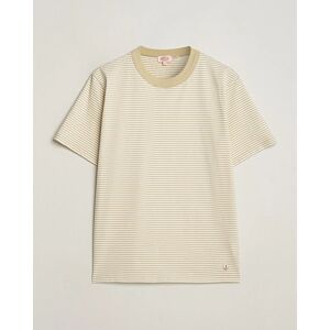 Armor-lux Callac Héritage Stripe T-Shirt Pale Olive/Milk - Vihreä - Size: S M L XL - Gender: men