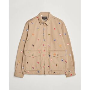 BEAMS PLUS Embroidered Harrington Jacket Beige - Valkoinen - Size: S M L XL - Gender: men