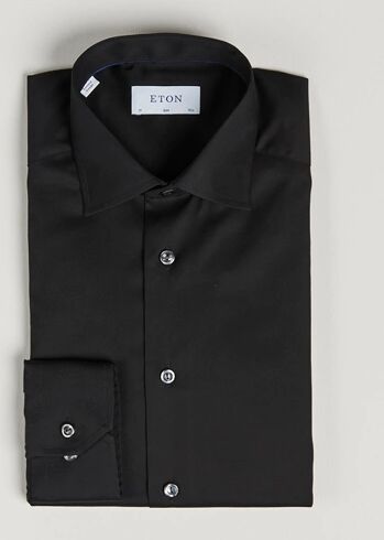 Eton Slim Fit Shirt Black