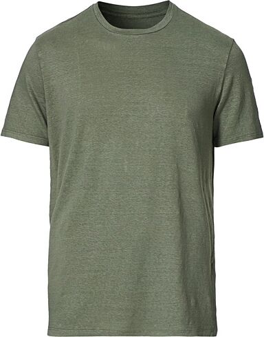 Altea Linen Jersey Short Sleeve T-Shirt Military