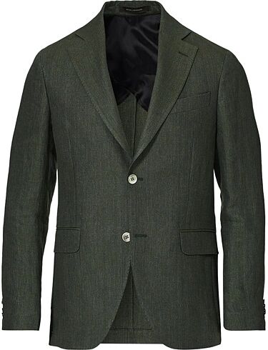 Oscar Jacobson Egel Linen Blazer Green