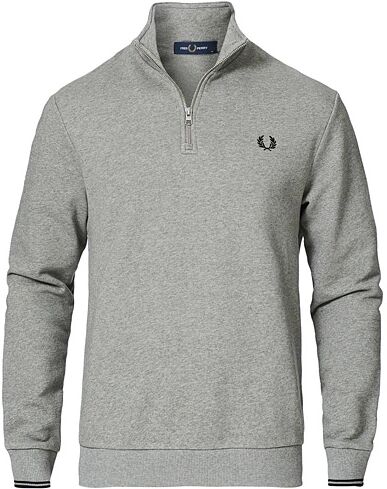 Fred Perry Half Zip Sweatshirt Steel Marl