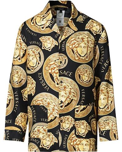 Versace Medusa Silk Shirt Black/Gold