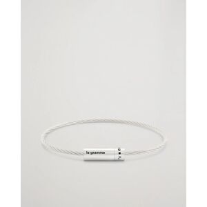 LE GRAMME Cable Bracelet Brushed Sterling Silver 7g - Sininen - Size: XS S M L XL XXL - Gender: men