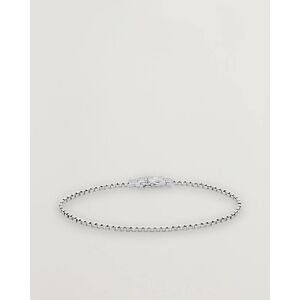 Wood Square Bracelet Silver - Läpinäkyvä - Size: One size - Gender: men