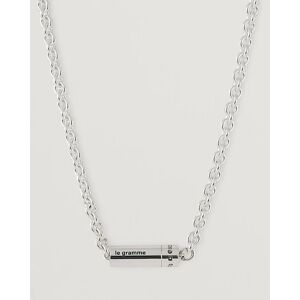 LE GRAMME Chain Cable Necklace Sterling Silver 27g - Musta - Size: One size - Gender: men