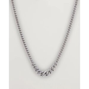 Wood Dean Chain Necklace Silver - Sininen - Size: 46 48 50 52 - Gender: men