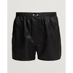 Derek Rose Classic Fit Silk Boxer Shorts Black - Ruskea - Size: 39-42 43-46 - Gender: men
