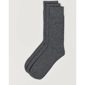 Gant 3-Pack Cotton Socks Charcoal Melange - Musta - Size: 20MM - Gender: men