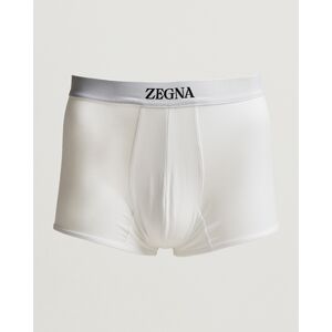 Zegna Stretch Cotton Trunks White - Musta - Size: One size - Gender: men