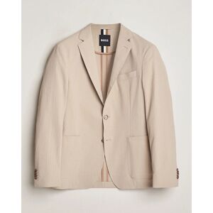 BOSS BLACK Hanry Cotton Seersucker Blazer Dark Beige - Beige - Size: One size - Gender: men