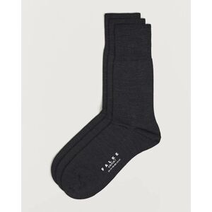 Falke 3-pack Airport Socks Anthracite Melange - Musta,Sininen,Harmaa - Size: One size - Gender: men