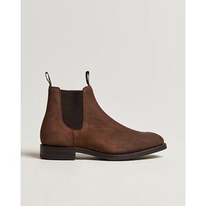Loake 1880 Chatsworth Chelsea Boot Brown Waxed Suede - Musta - Size: XS S M L XL XXL - Gender: men