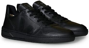 Veja V-10 Leather Sneaker Black/Black